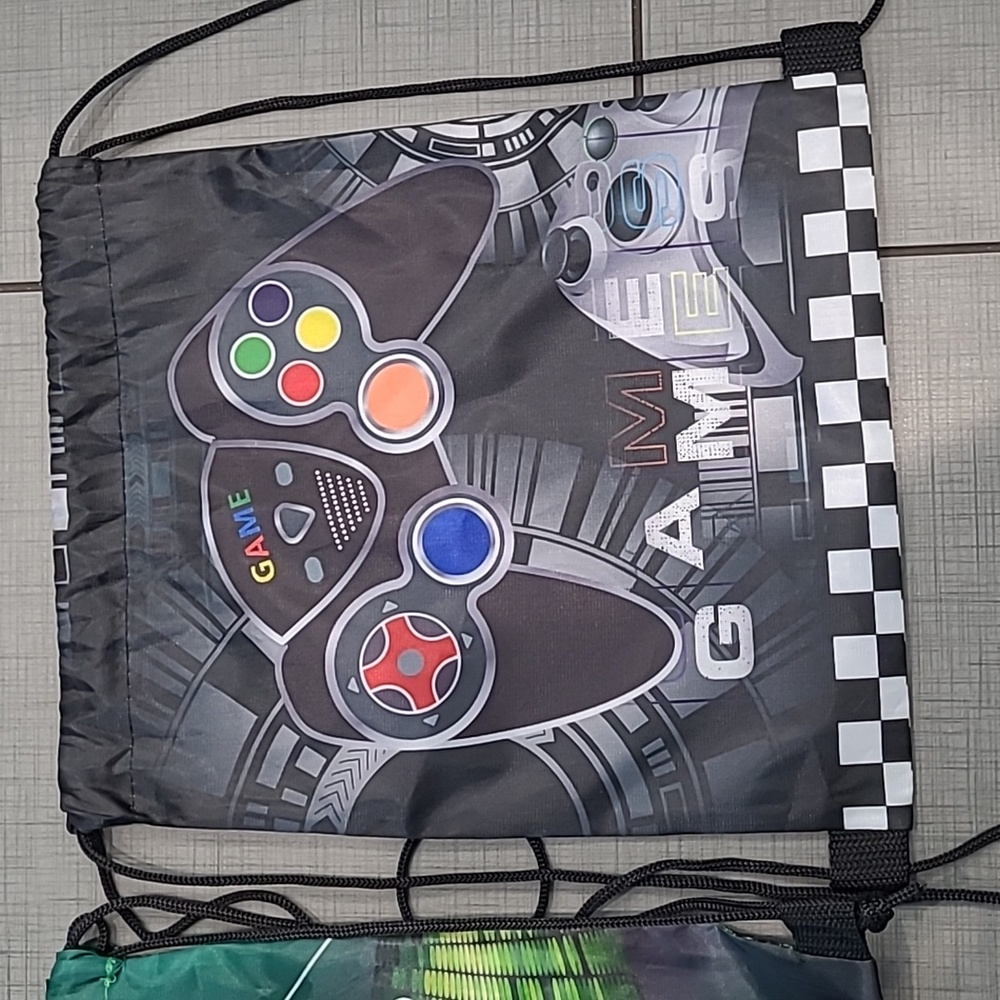 Gamer Drawstring Backpacks New - Picture 3 of 4